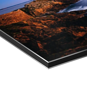 Papier d'art sur une plaque d'aluminium